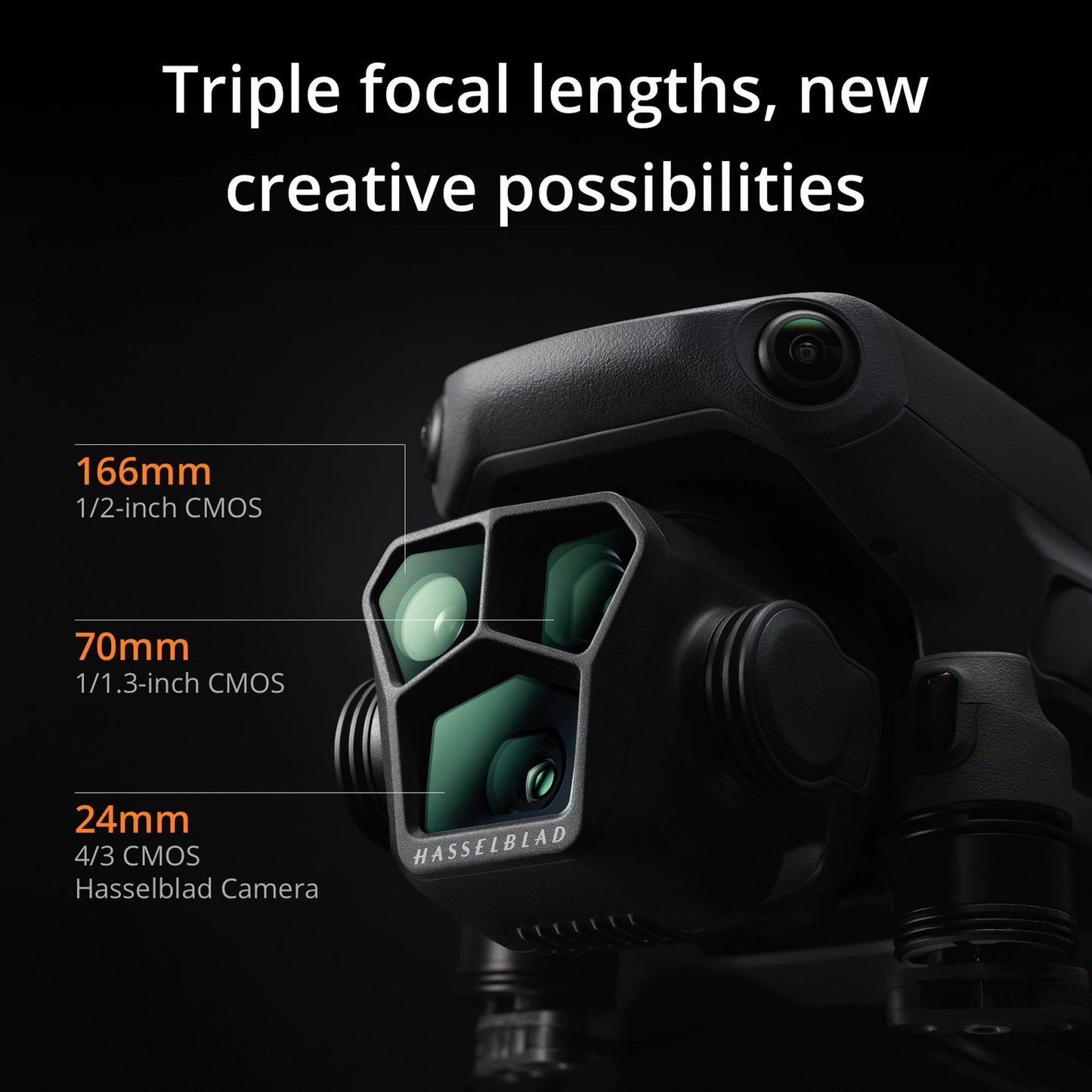 DJI Mavic 3 Pro Camera Drone with RC Remote and 128GB MicroSD – 4/3 CMOS Hasselblad Camera