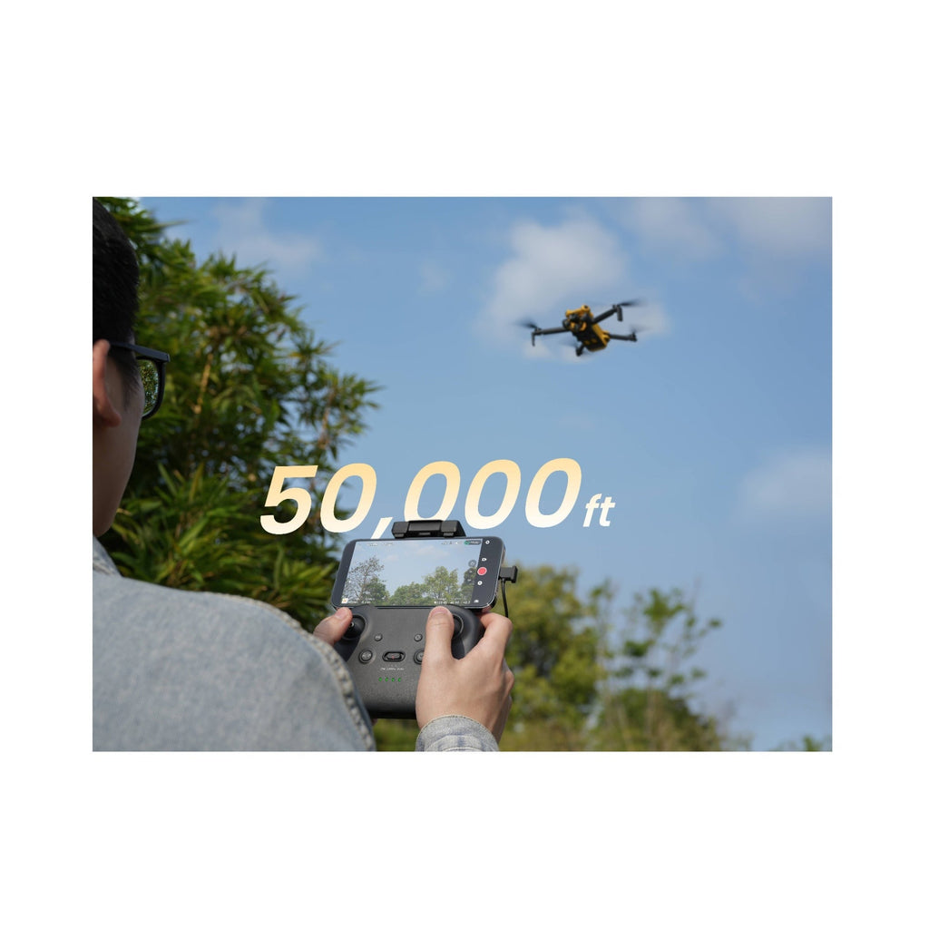 SKYROVER X1 48MP 4K Camera Drone (Yellow) Bundle with Hard Case and Accessories