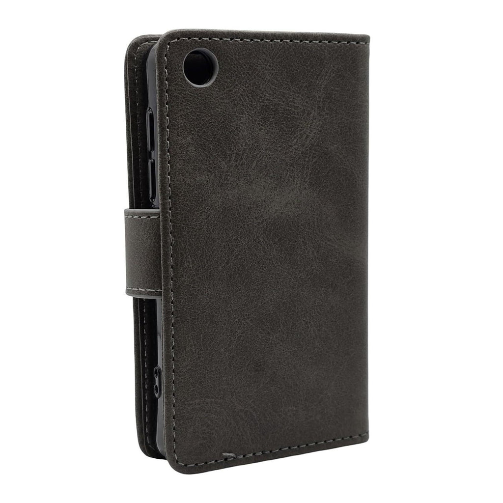 Samvix Leather Book Case for Q6 Music Player (Gray)