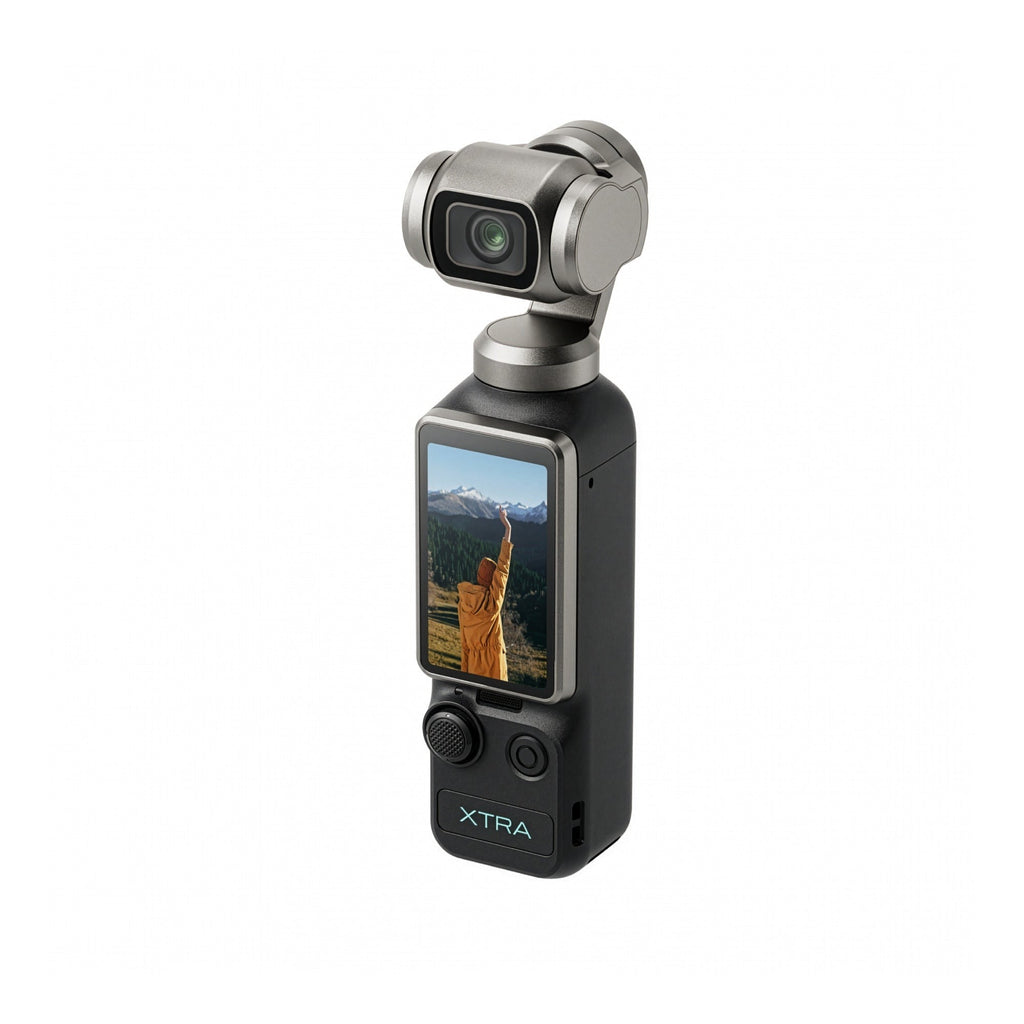 Xtra Edge Muse Gimbal Action Camera with 128GB MicroSD and Accessories Bundle