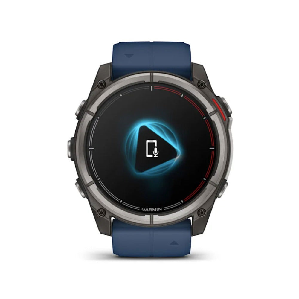 Garmin quatix 8 AMOLED Marine GPS Smartwatch (51mm, Titanium/Captain Blue) (Used)