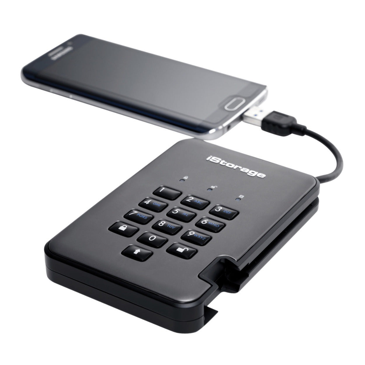 iStorage diskAshur PRO2 USB 3.1 4TB Encrypted Portable HDD