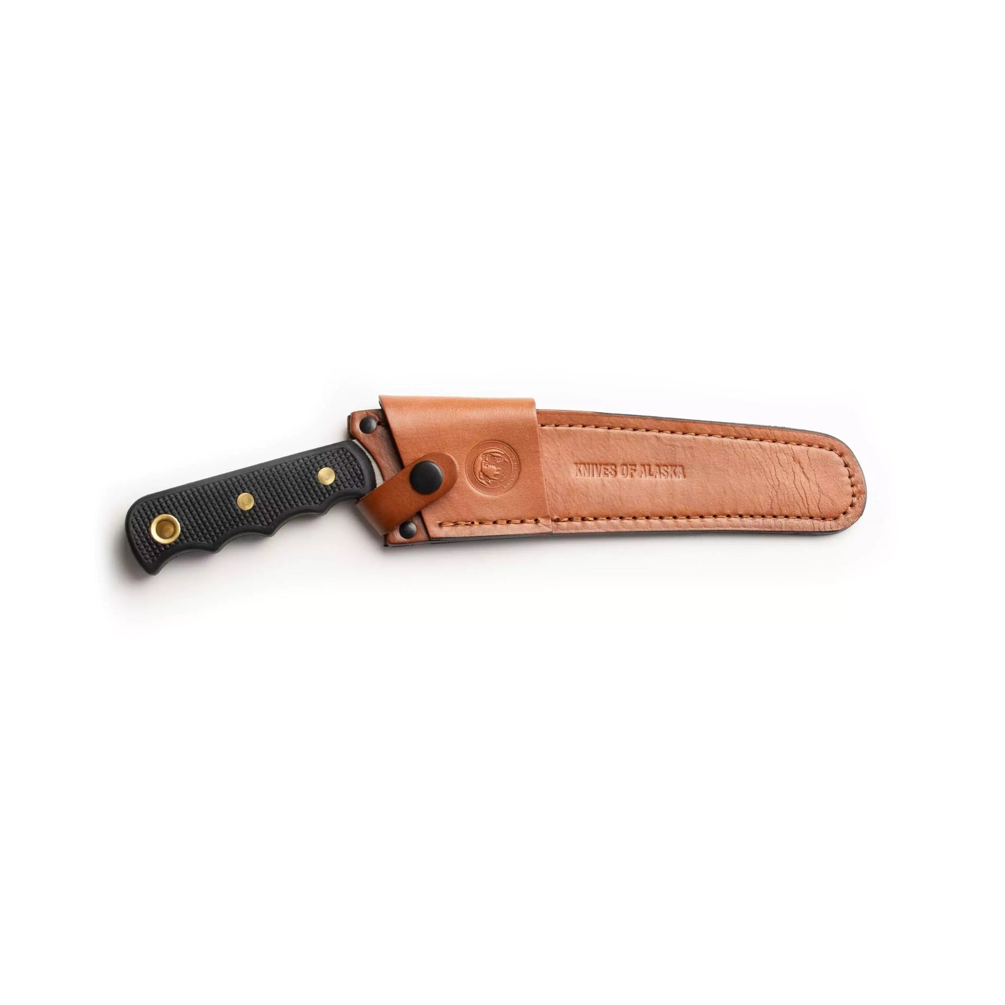 Knives of Alaska Bone Saw 8-Inch SK5 Steel Blade with Leather Sheath