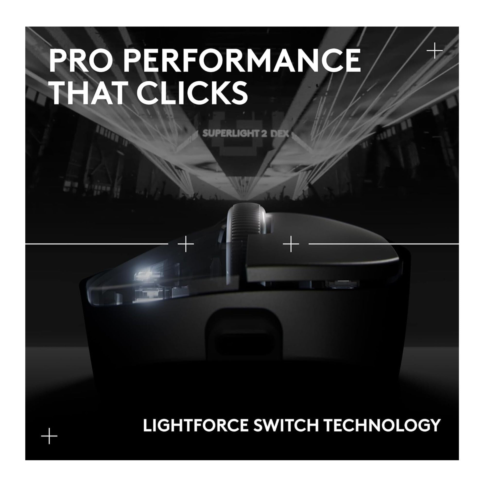 Logitech G PRO X SUPERLIGHT 2 DEX LIGHTSPEED Wireless Gaming Mouse
