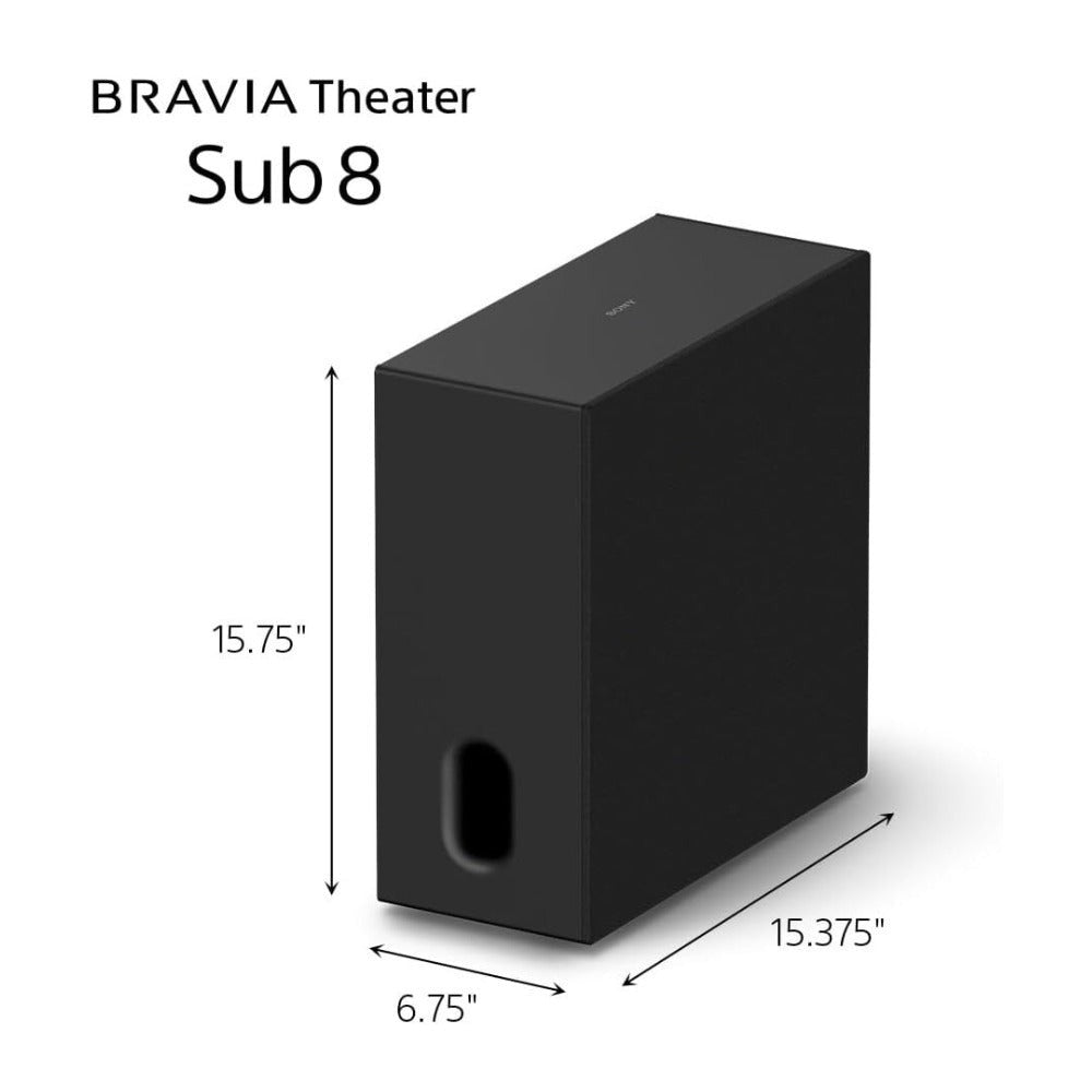 Sony BRAVIA Theater Sub 8 SA-SW8 Wireless Subwoofer for Soundbar (Black)