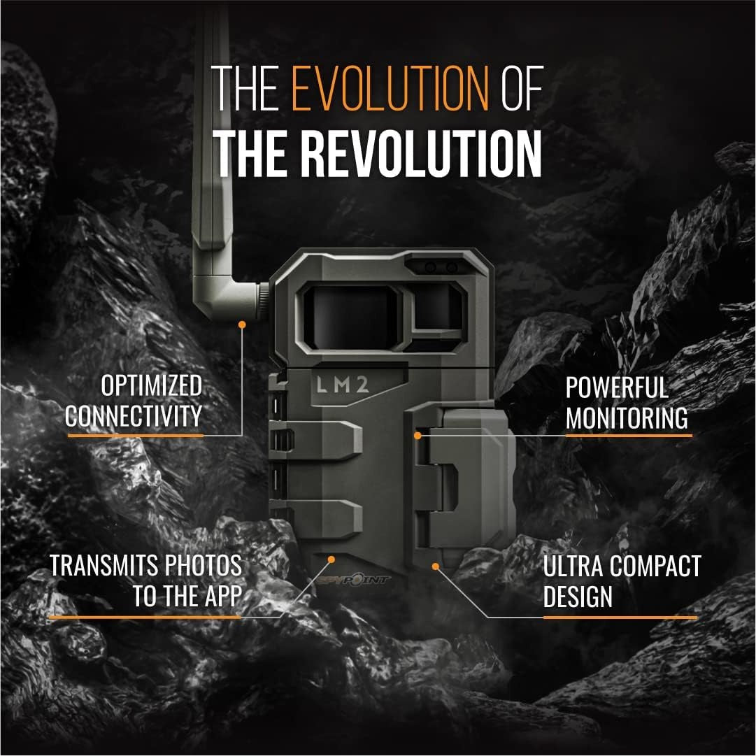Spypoint LM2 Cellular Trail Camera with 32GB Micro SD Card (2-Pack)