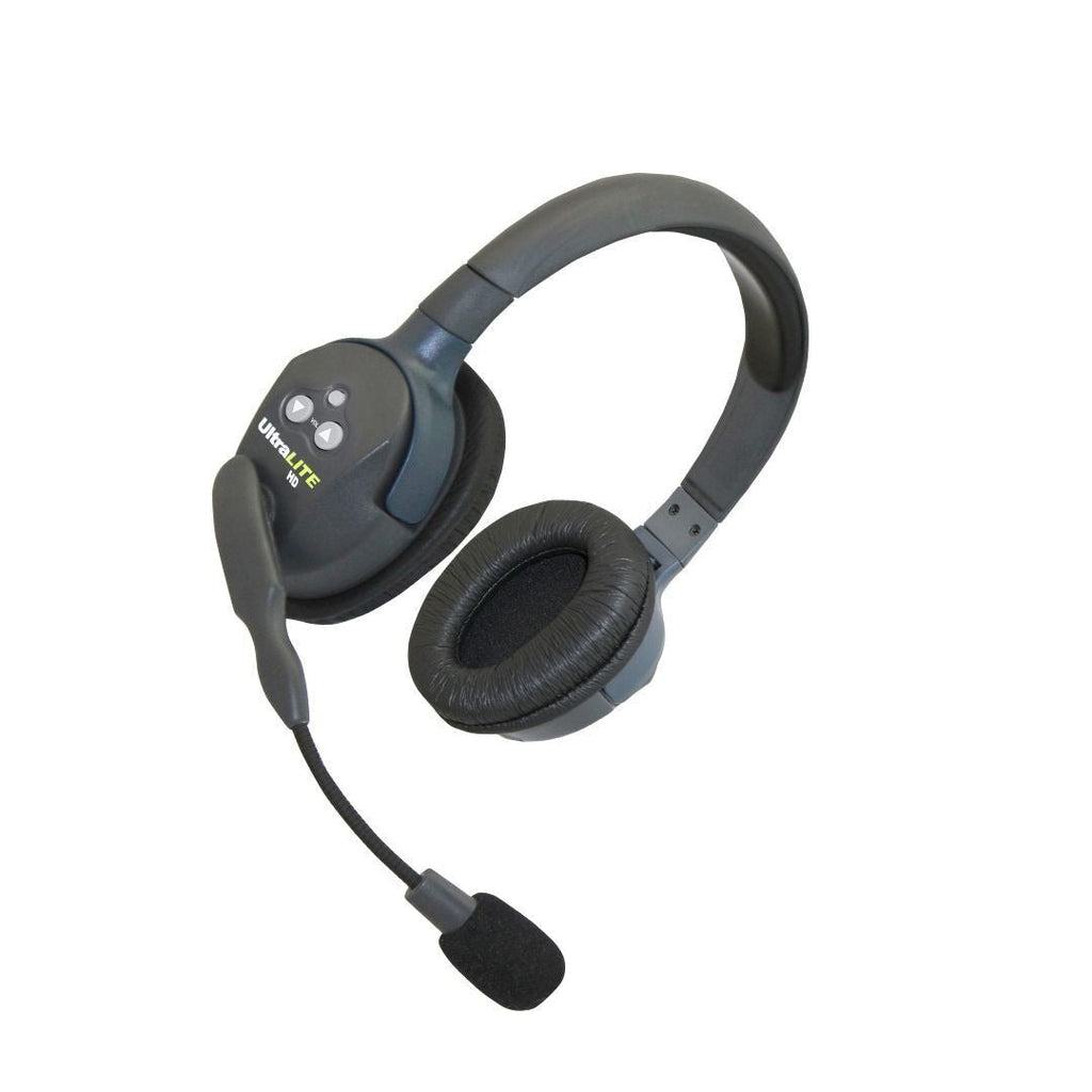 Eartec UltraLITE Double Headset ULDR-HD with Self-Contained and Hands-Free Design