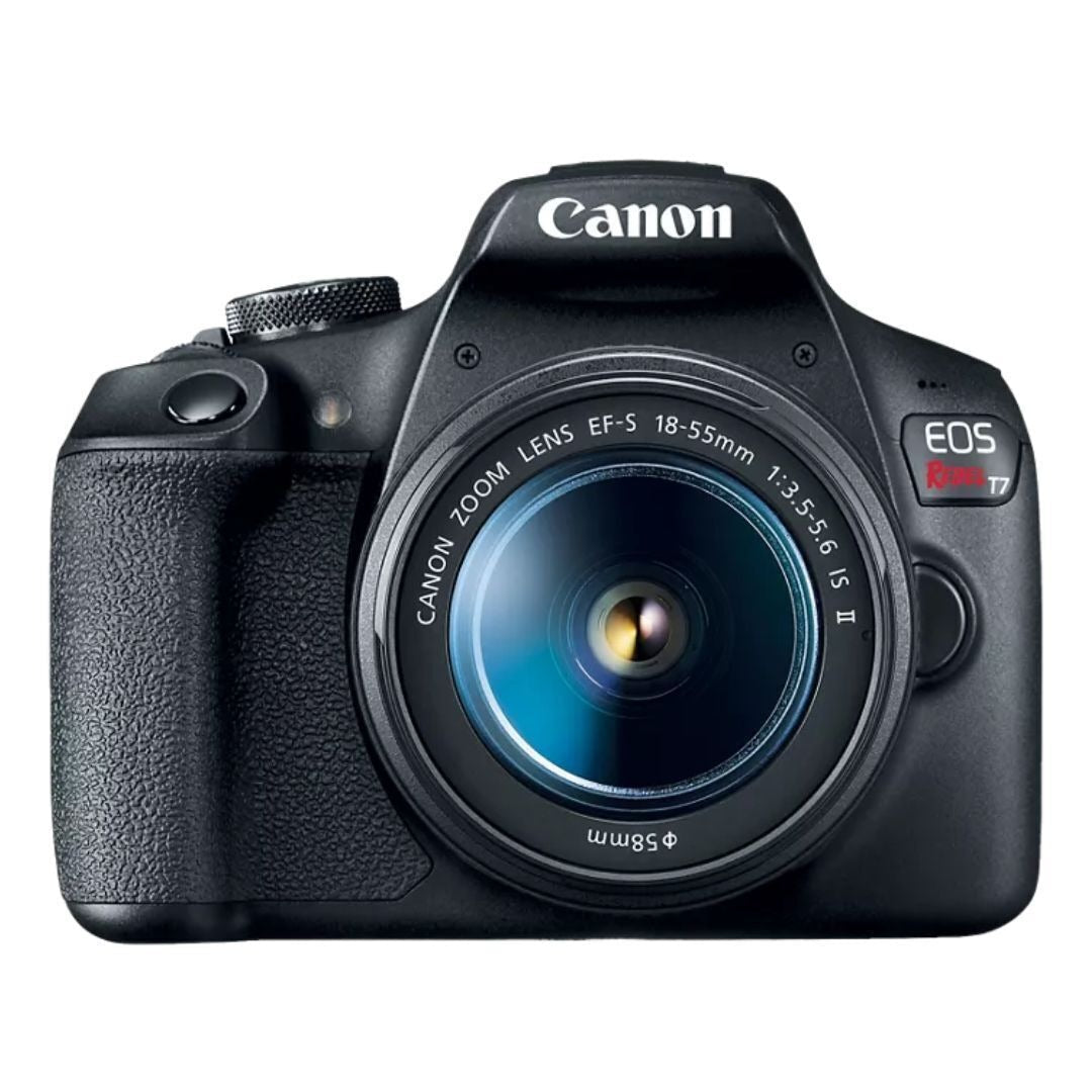 Canon EOS Rebel T7 DSLR Camera with 18-55mm Lens, 24.1MP CMOS (Black) (Certified Refurbished)