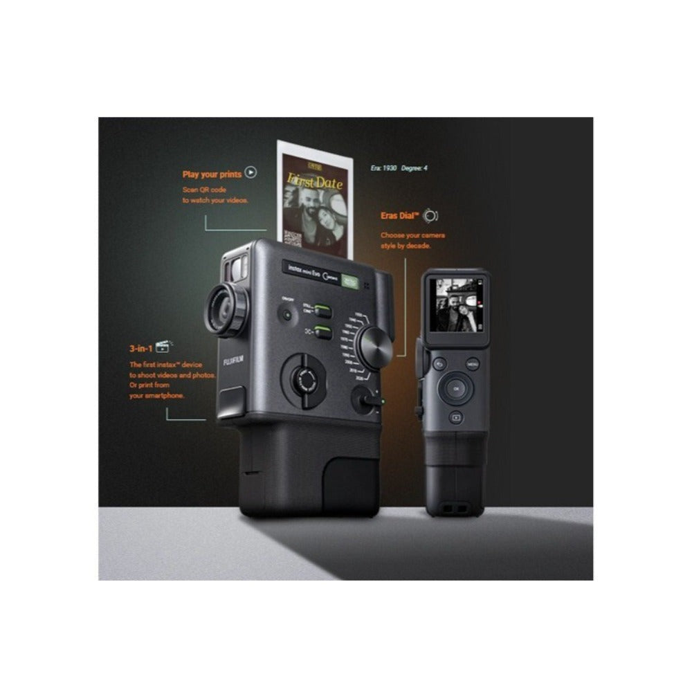 Fujifilm Instax Mini Evo Cinema 3-in-1 Hybrid Instant Camera