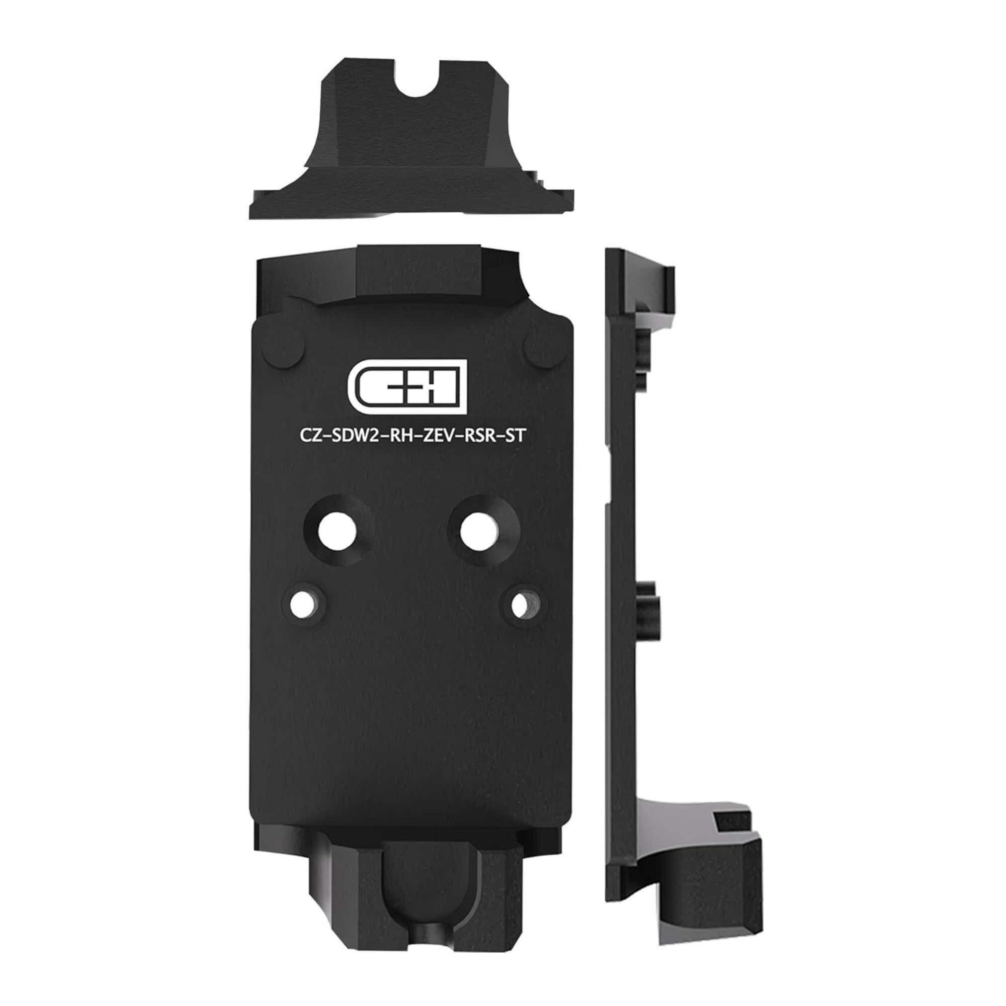 C+H Precision Optics Adapter Plate for CZ Shadow 2 and Trijicon RMR, Steel
