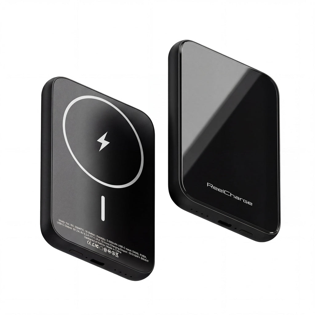 ReelCharge ReelSafe 5,000 mAh Glass Power Bank (Gray)