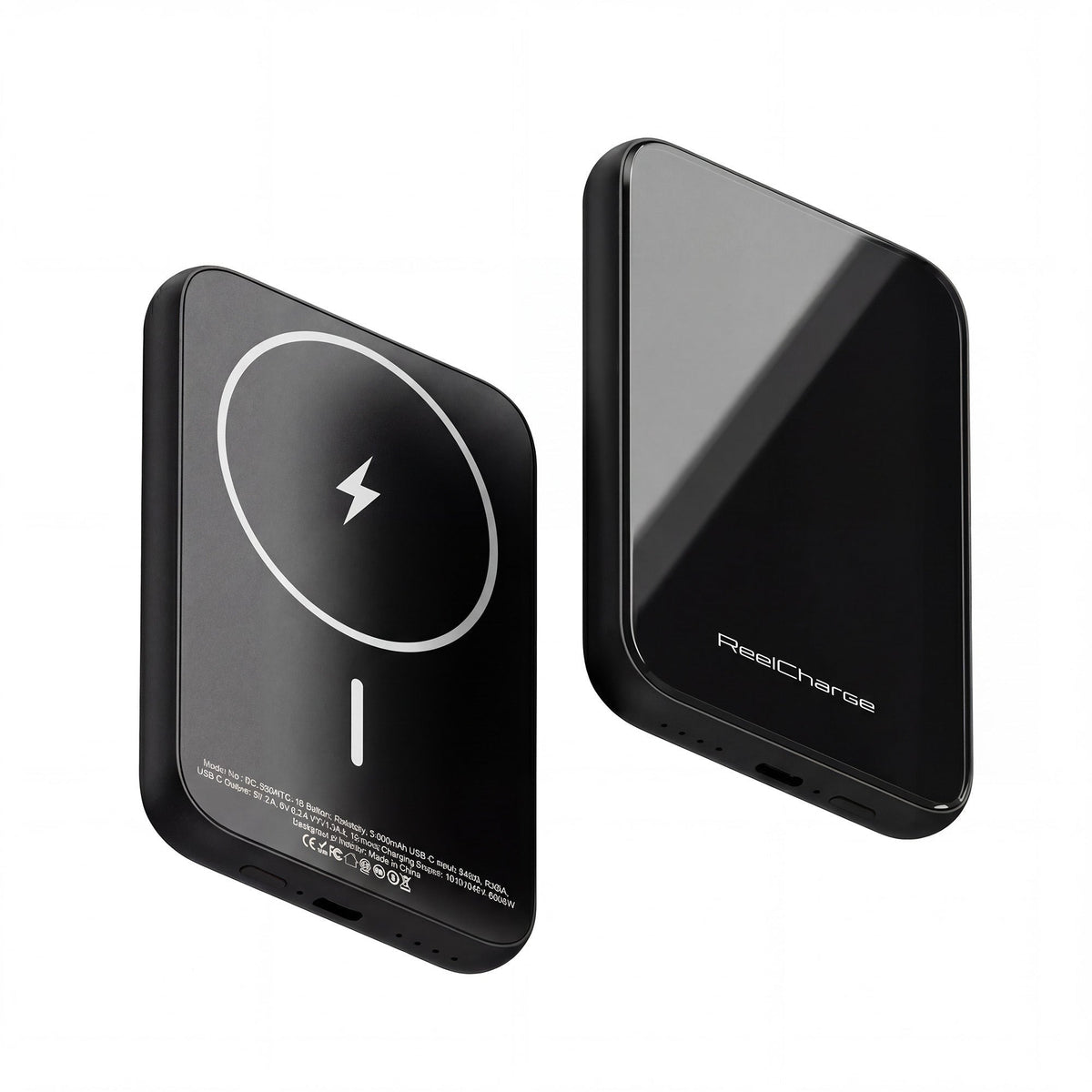 ReelCharge ReelSafe 5,000 mAh Glass Power Bank (Gray)