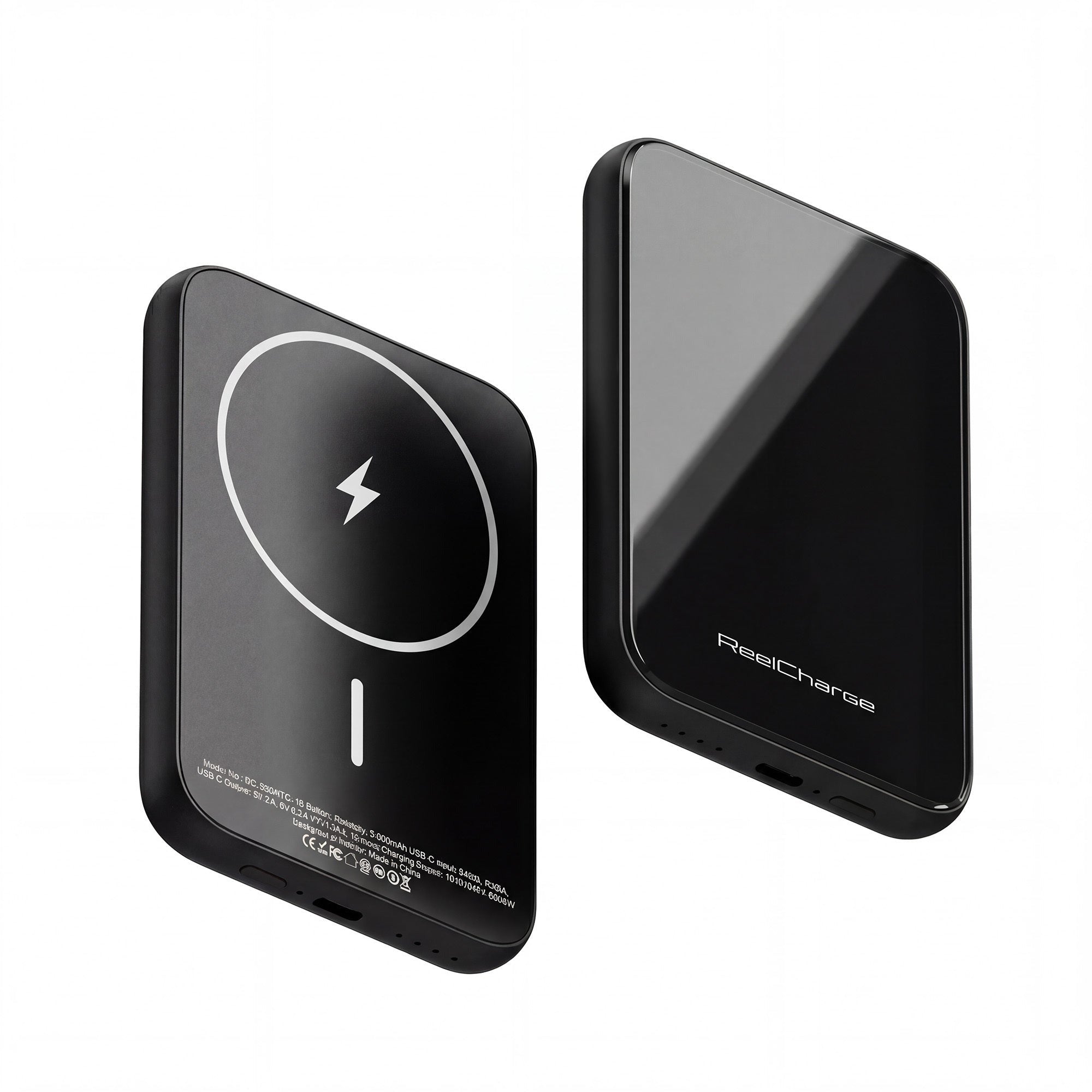 ReelCharge ReelSafe 5,000 mAh Glass Power Bank (Gray)