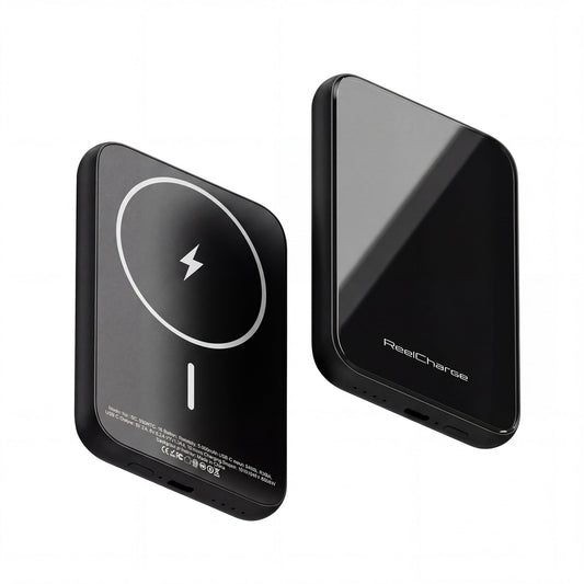 ReelCharge ReelSafe 5,000 mAh Glass Power Bank (Gray)