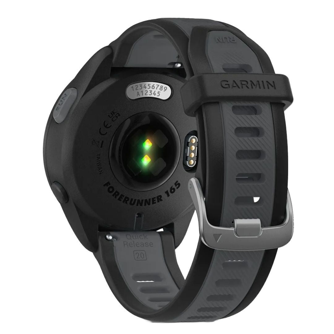 Garmin Forerunner 165 GPS Running Smartwatch (Black/Slate Gray) (Used)