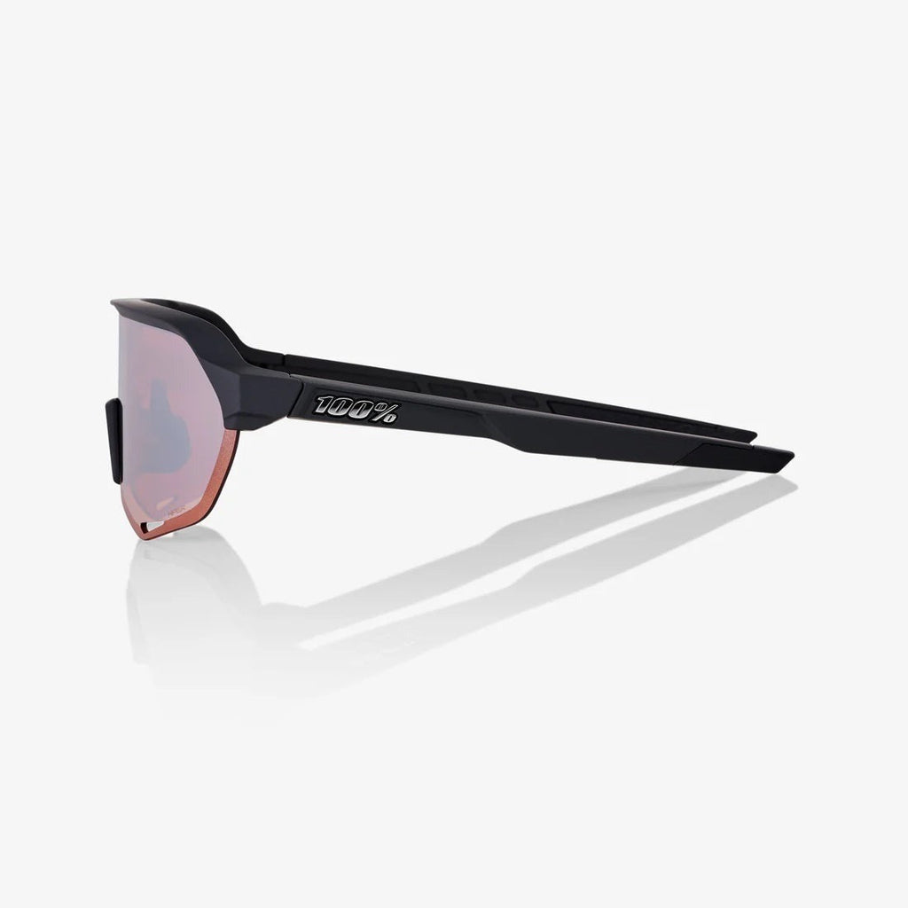 100% S2 Sunglasses Soft Tact Black HiPER Lens