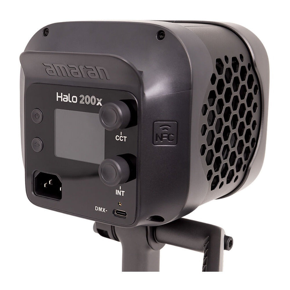 Amaran Halo 200x LED Monolight 2700-6500K Bi-Color with High CRI and DMX Support (Black)