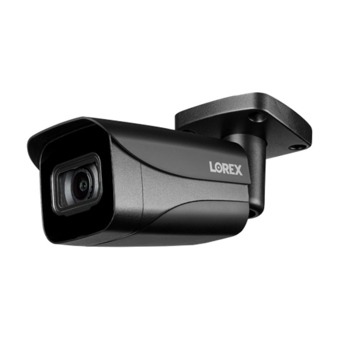 Lorex E841CAB 4K Ultra HD Outdoor Network Bullet Camera with Color Night Vision - Black, (2-Pack)
