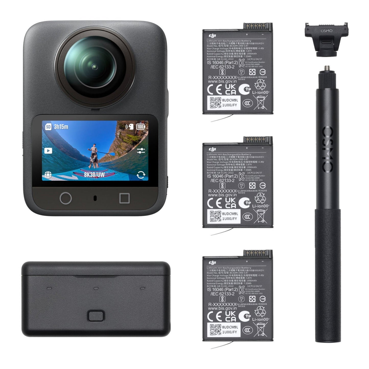 DJI Osmo 360 Action Camera Adventure Combo - 8K 360 Video, 120MP Photos