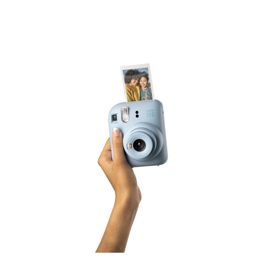 Fujifilm Instax Mini 12 (Pastel Blue) Bundle with Mini Monochrome Film
