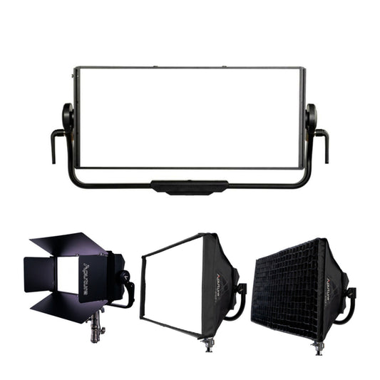 Aputure Nova P600C RGBWW LED Panel with Hard-Shell Case Kit with P600C Barn Door and Softbox Bundle