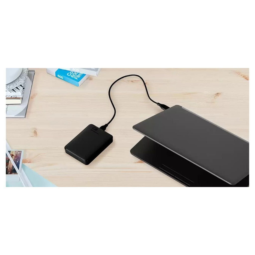 Western Digital Elements Portable External Hard Drive for Fast Data Transfer (1TB, Black)
