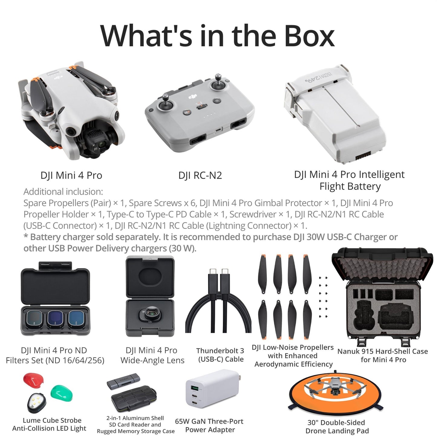 DJI Mini 4 Pro Drone with RC-N2 Controller and Ultimate Flight Bundle