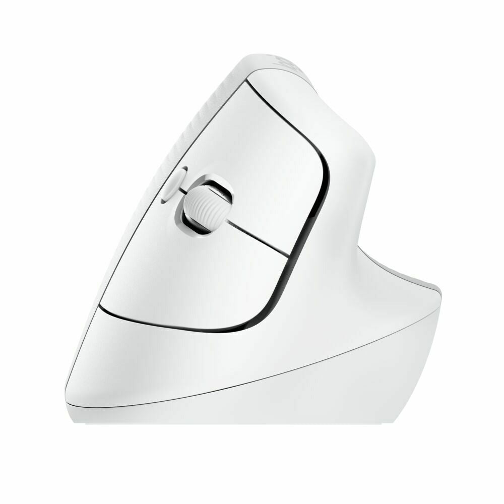 Logitech Lift Vertical Wireless Ergonomic Mouse (Pale Gray) and 4-Port USB 3.0