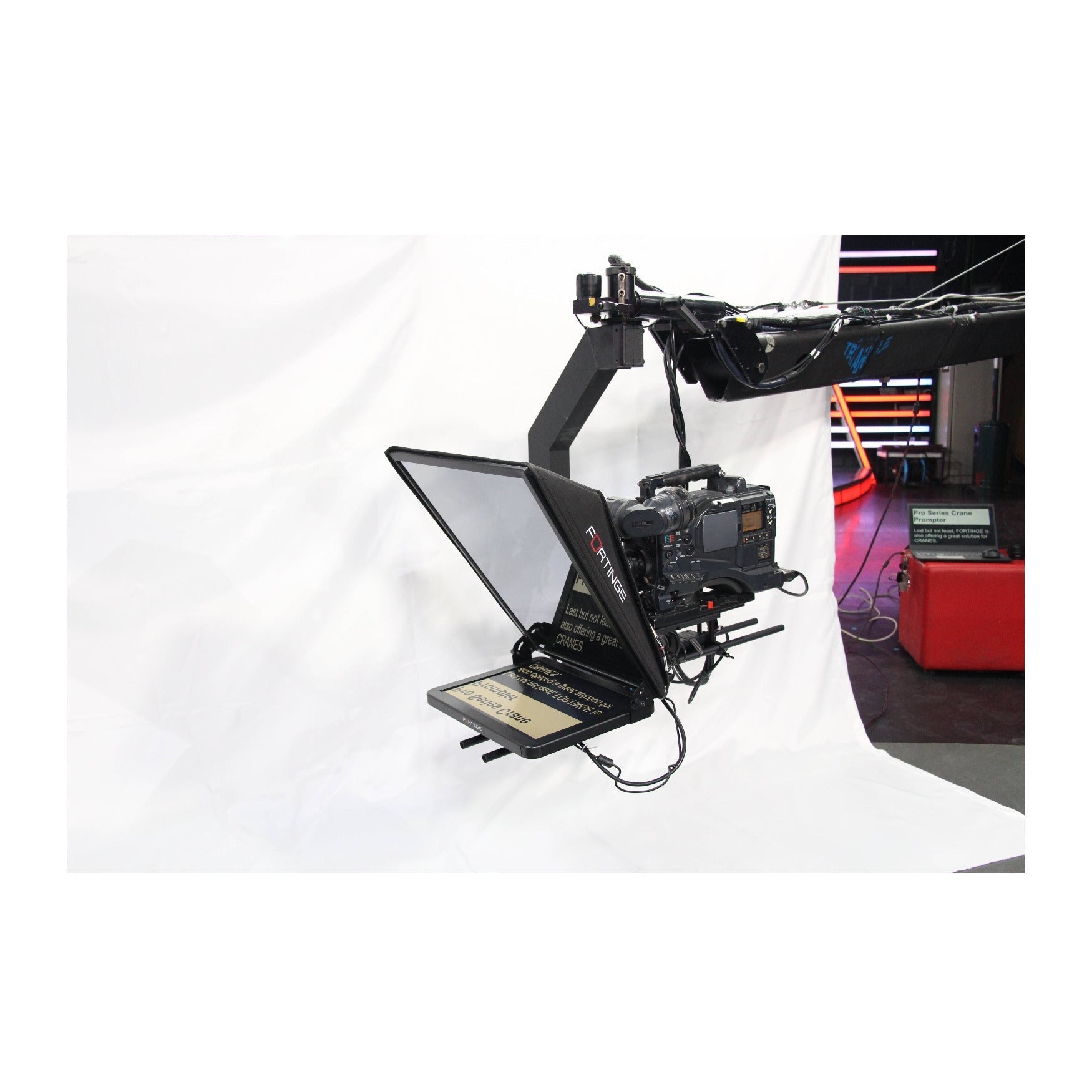 Fortinge PROXJ15-HB High-Brightness 15-Inch Crane Teleprompter