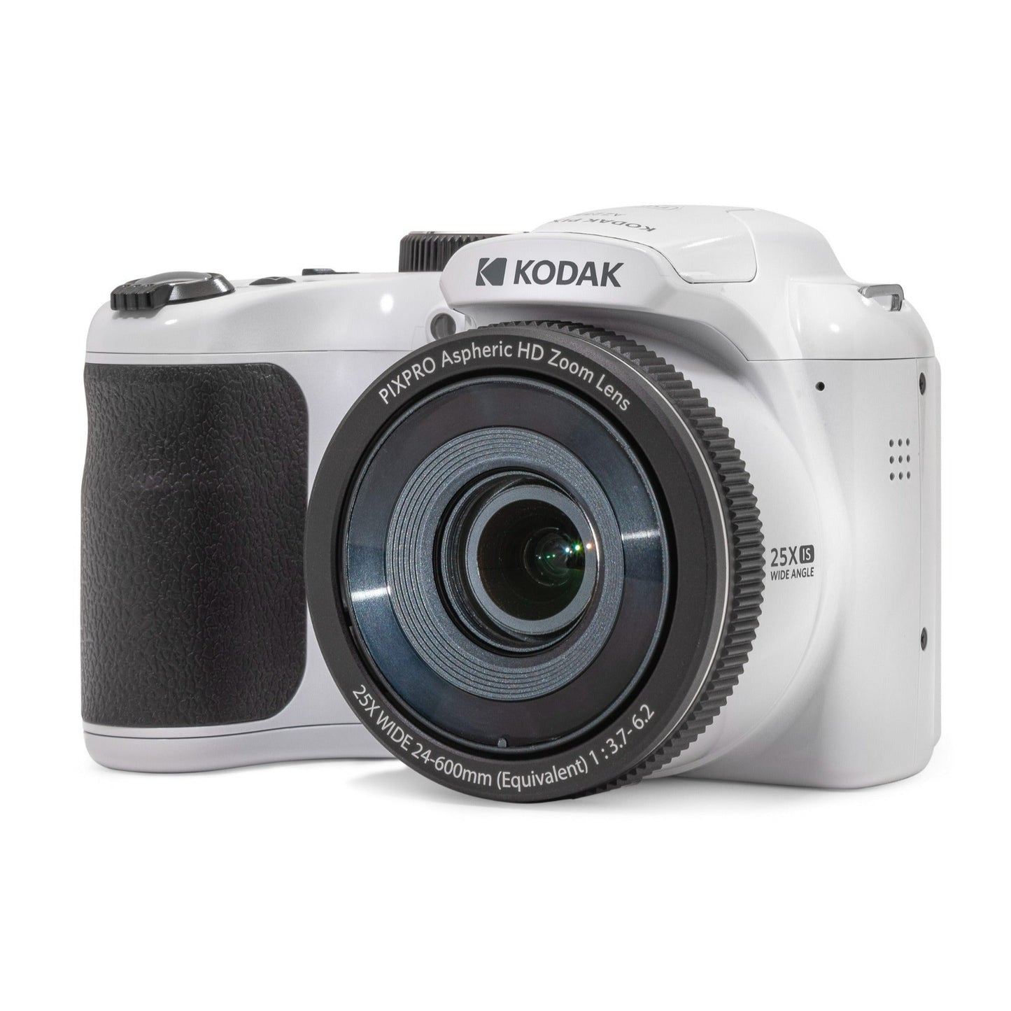 Kodak PIXPRO AZ255 Astro Zoom 16MP Digital Camera (White) with 64GB Memory Card and Accessory Bundle