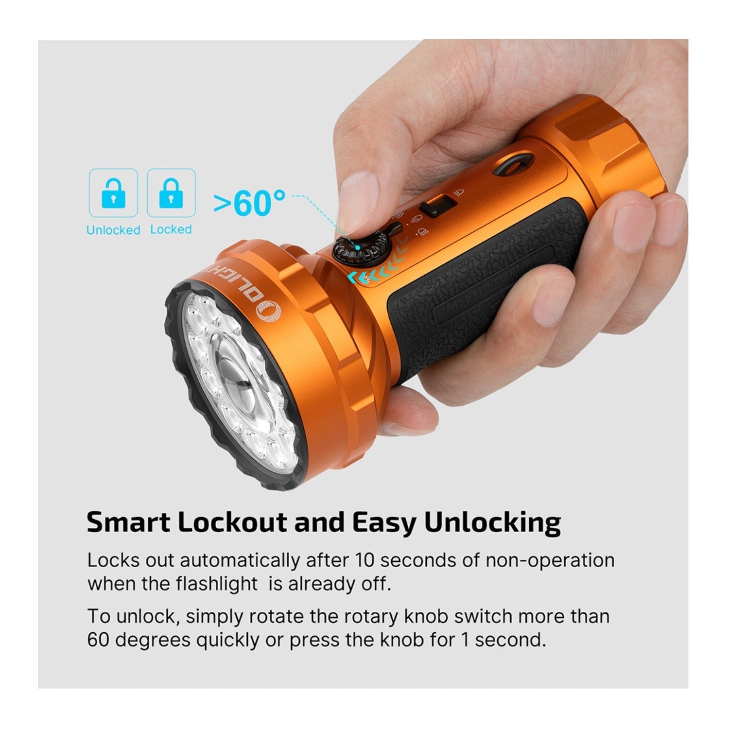 Olight Marauder Mini 2 10,000 Lumen Rechargeable Flashlight (Orange)