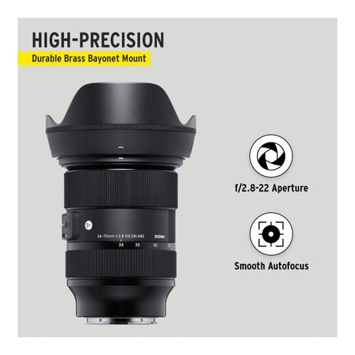 Sigma 24-70mm f/2.8 DG DN Lens for Sony E-Mount with Memory Bundle