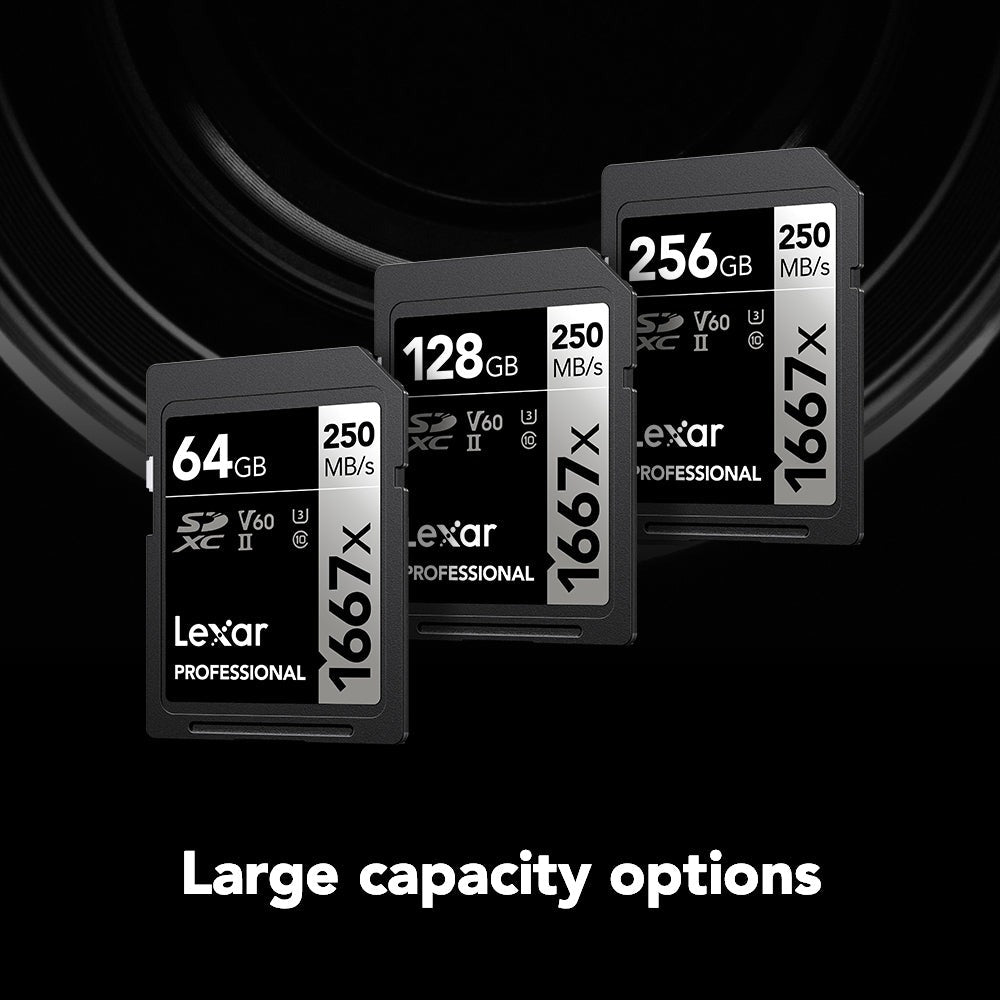 Lexar 128GB Professional 1667x UHS-II SDXC Memory Card