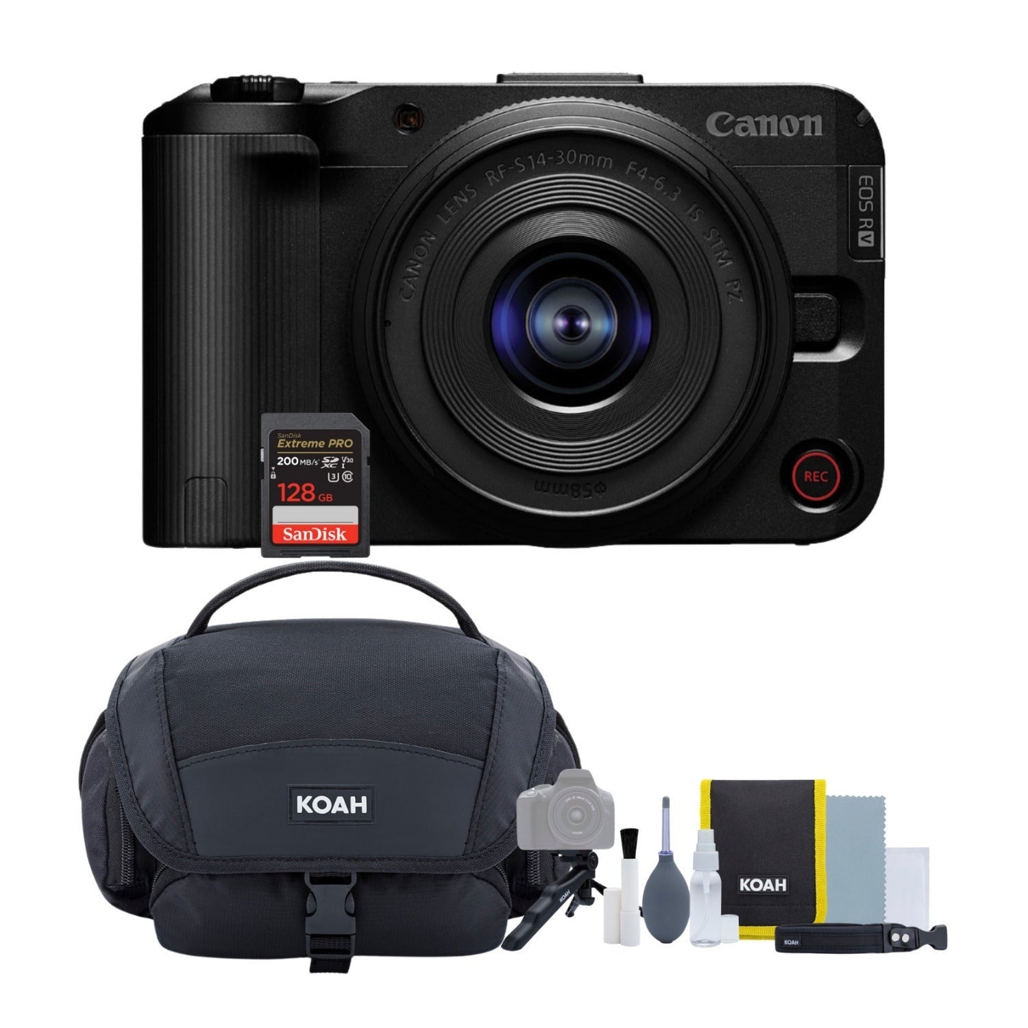 Canon EOS R50 V Mirrorless Camera with 14-30mm f/4-6.3 Lens Bundle