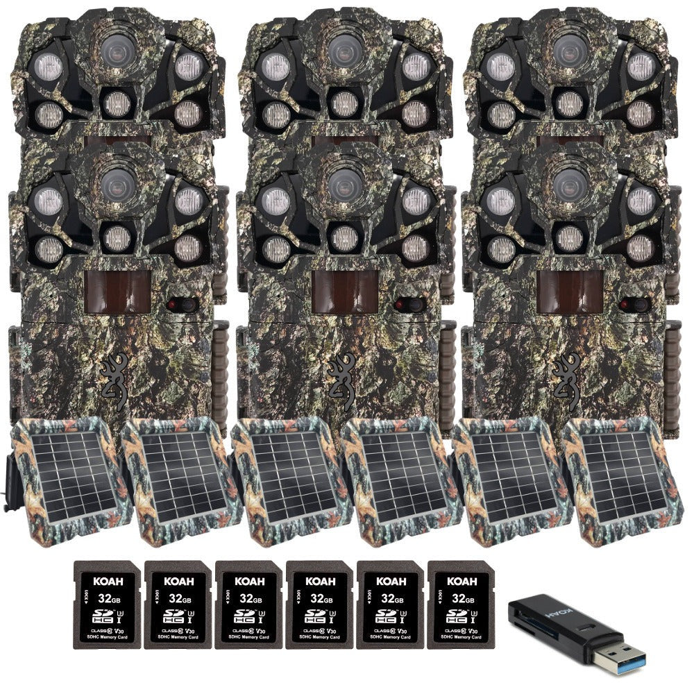 Browning Trail Cameras Recon Force Elite HP5 Ultra (Non-Cellular) 6-Pack Bundle