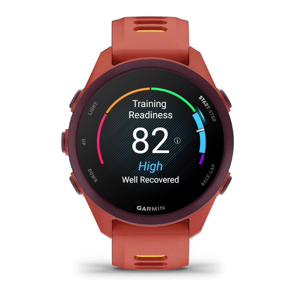 Garmin Forerunner 170 Music GPS Running Smartwatch (Red Pink/Mango)