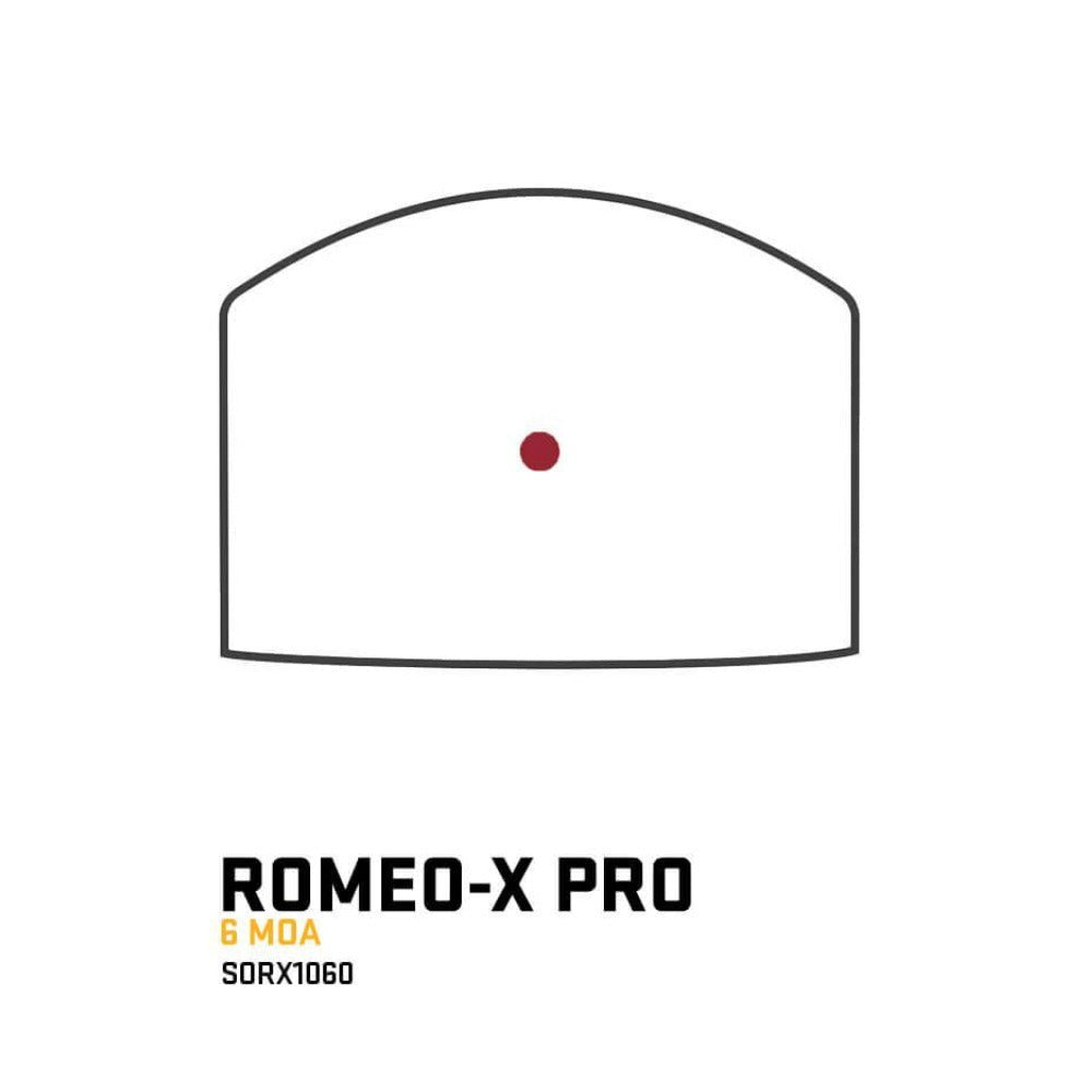 SIG SAUER Romeo-X PRO Mounted 6 MOA Red Dot Sight (Black)