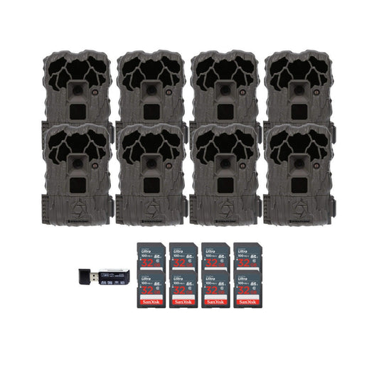 Stealth Cam 20MP Trail Camera with 60 Feet Range Detection and 720P Video (2-Pack) x 4 Bundle