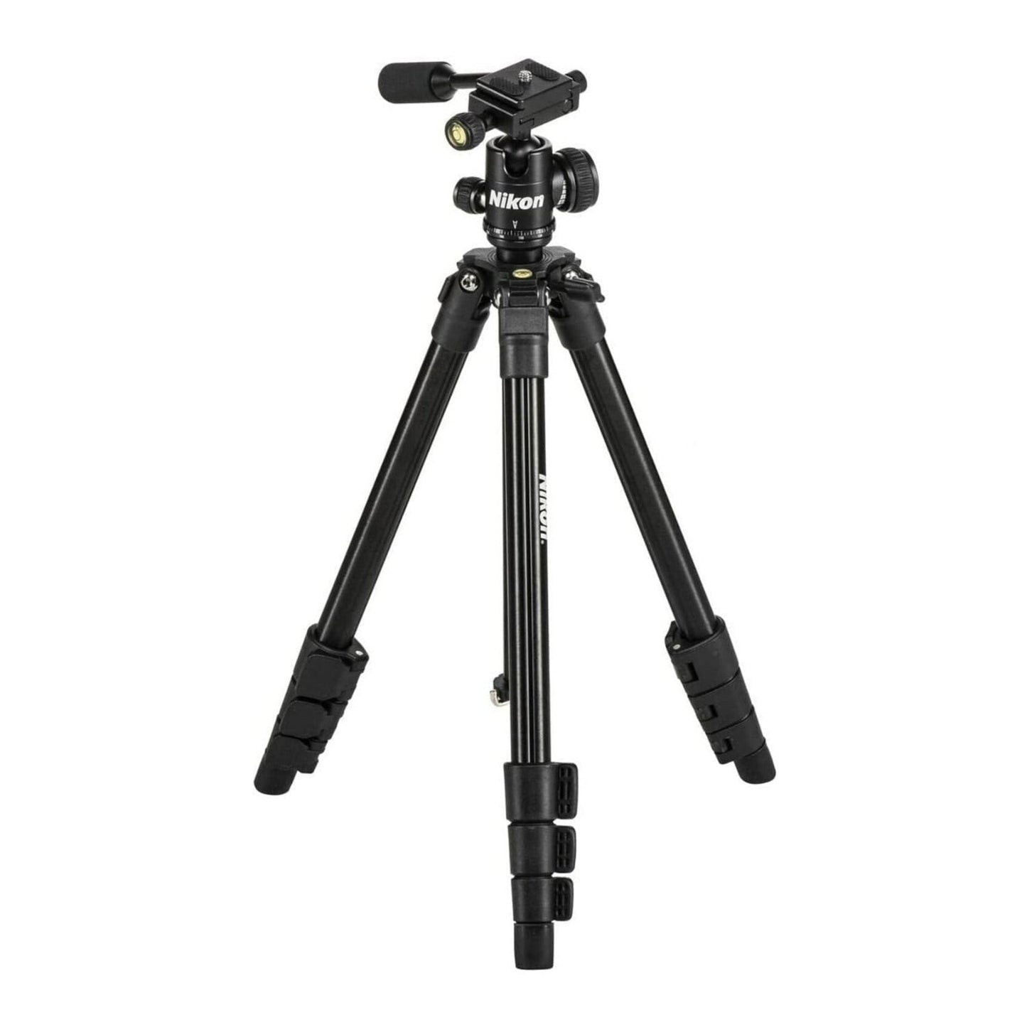Nikon 16749 Compact Four-Section Aluminum Tripod (Black) with Cleaning Bundle