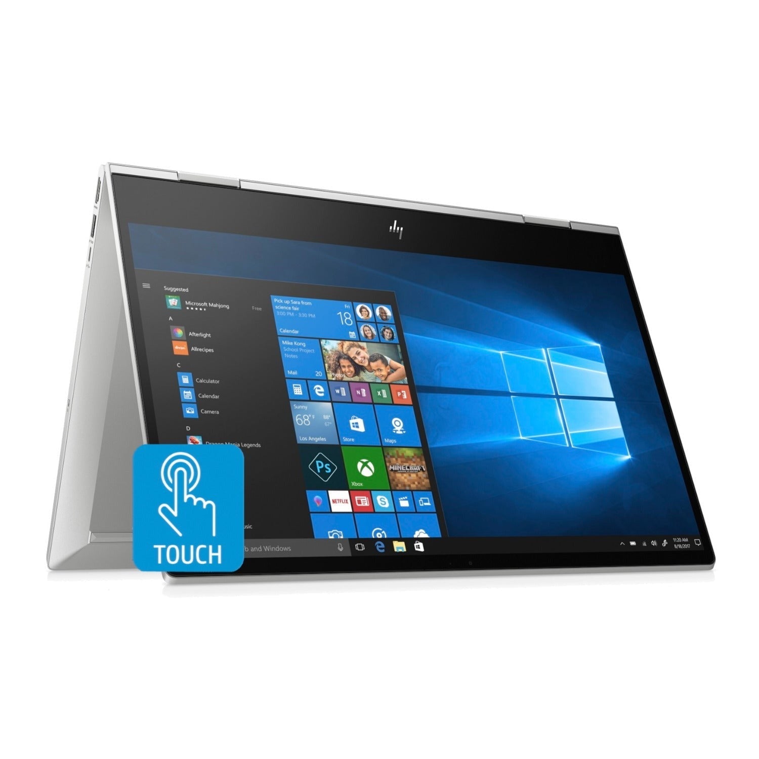 HP Envy x360 15t 15.6" FHD Touch Convertible Laptop, Intel Core i5-10210U, 12GB RAM, 256GB SSD (Certified Refurbished)