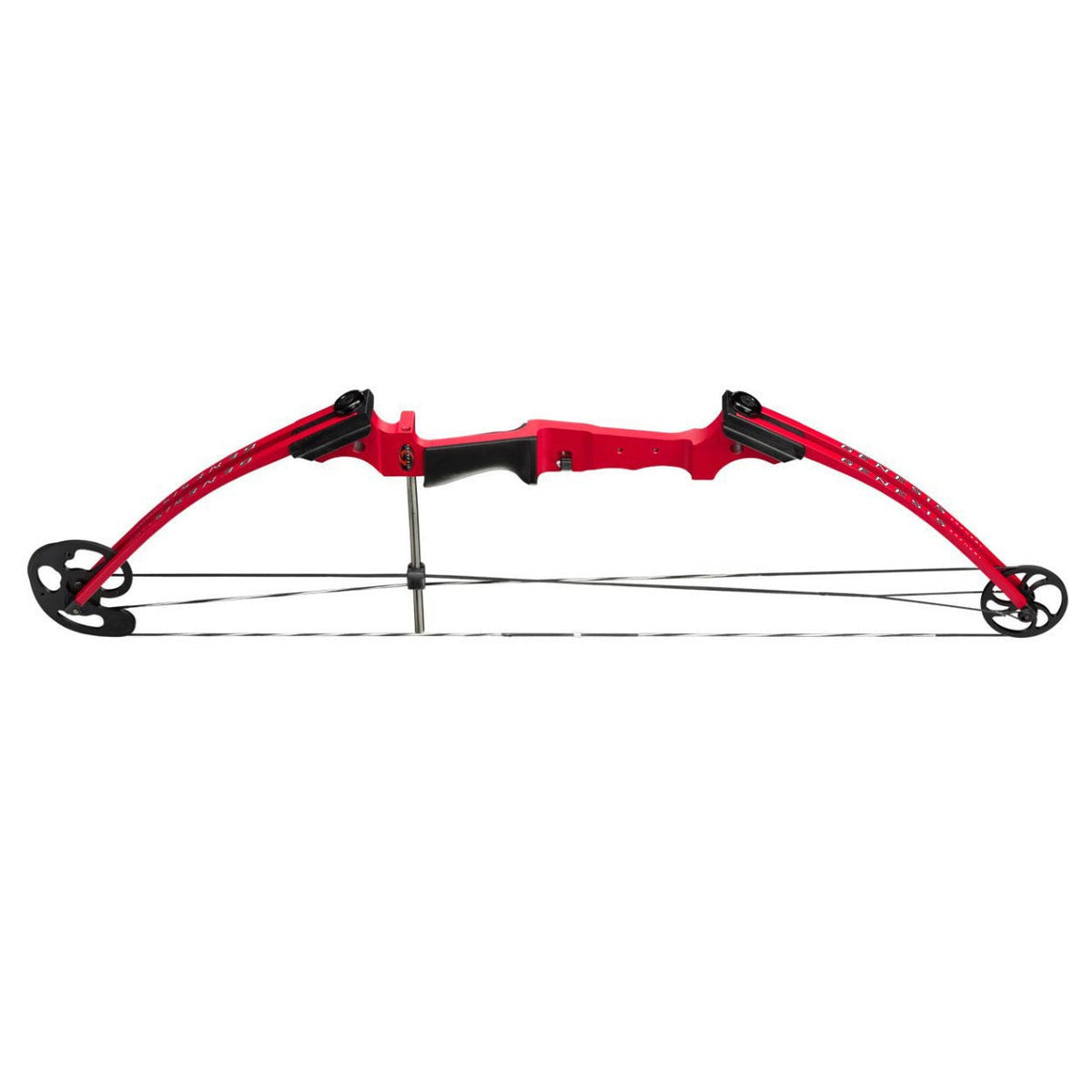 Genesis Archery Original Compound Bow (Right Hand, Red) with Arrows and Case