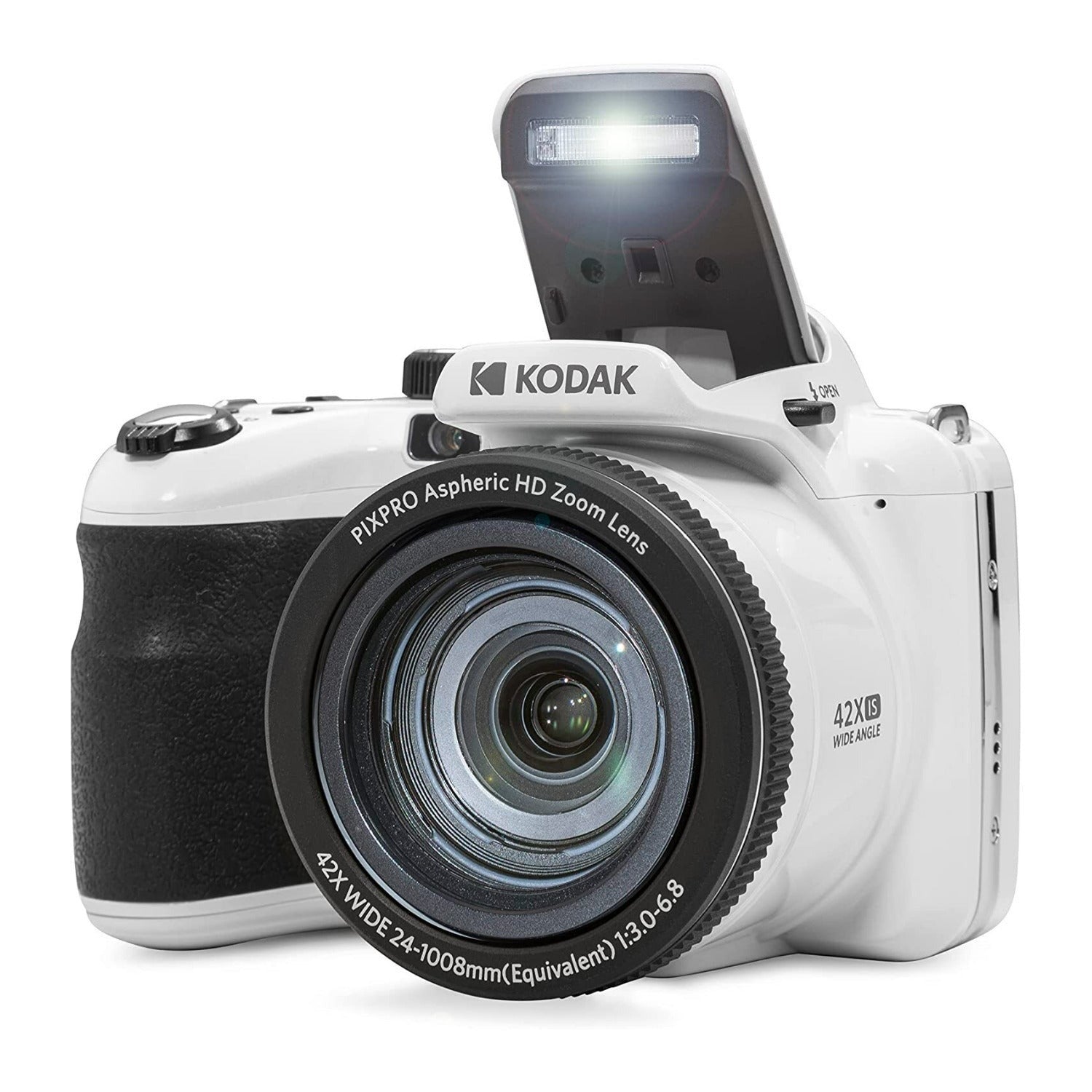 Kodak PIXPRO AZ425 Astro Zoom 20MP Digital Camera with 42x Optical Zoom (White)