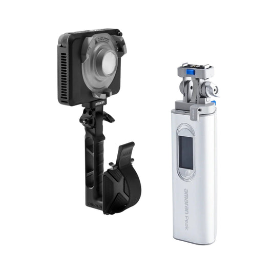 Amaran Ray 60c RGB LED Video Light Bundle with Portable Battery with Ace E-Lock