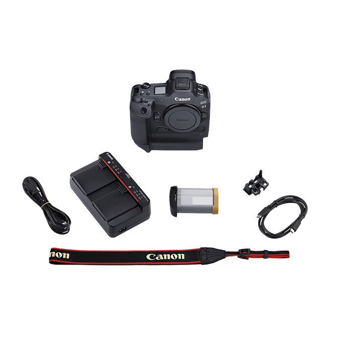 Canon EOS R3 Mirrorless Digital Camera Body with Memory Card and Bag Bundle