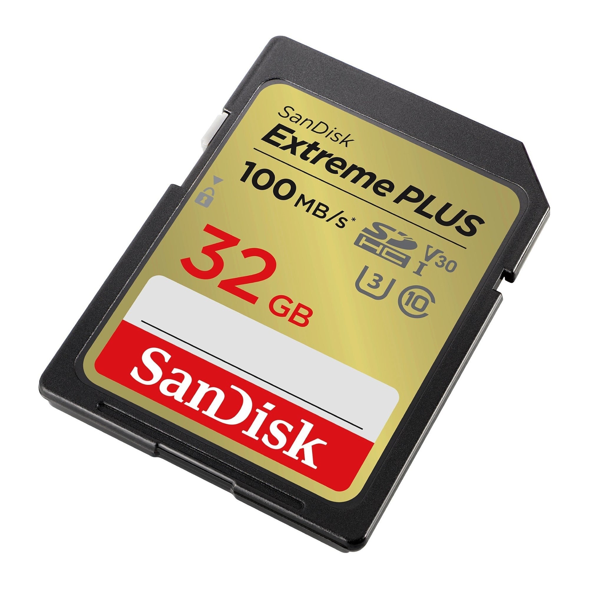 SanDisk Extreme PLUS 32GB SDHC UHS-I Memory Card (100 MB/s, Class 10, U3, V30)