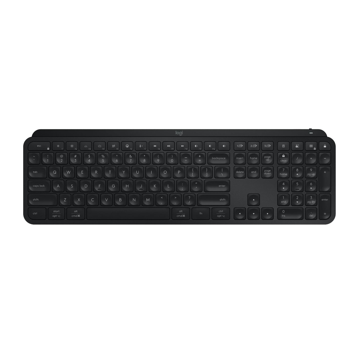 Logitech MX Keys S Wireless Keyboard with Smart Actions Shortcuts (Black) with Mouse & Palm Rest