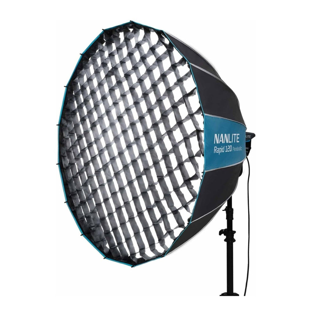 Nanlite FC300B Bi-Color LED Spotlight Bundle with Rapid 120 Parabolic Softbox