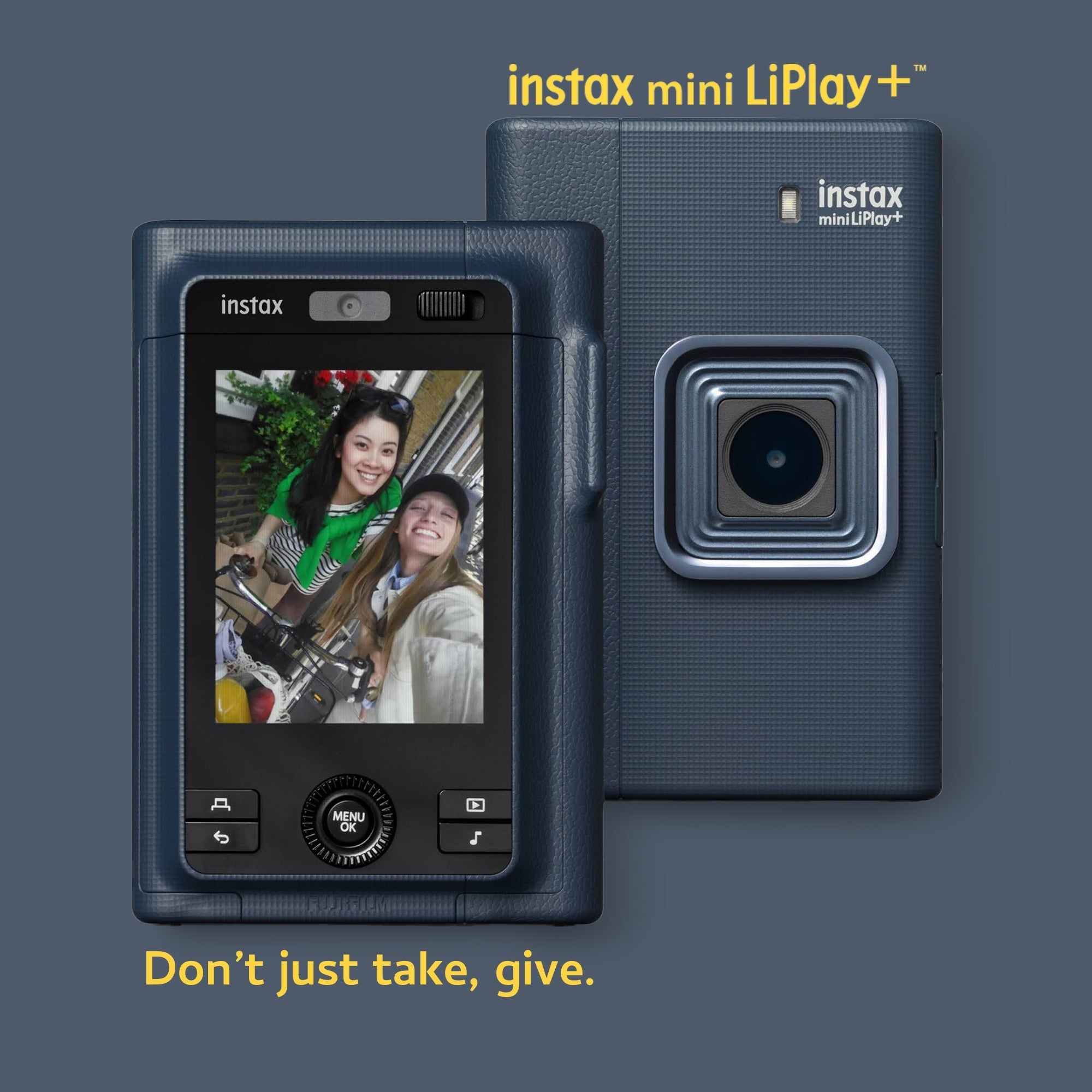 Fujifilm Instax Mini Instant Camera (Midnight Blue) with Film Pack (20 Exp)