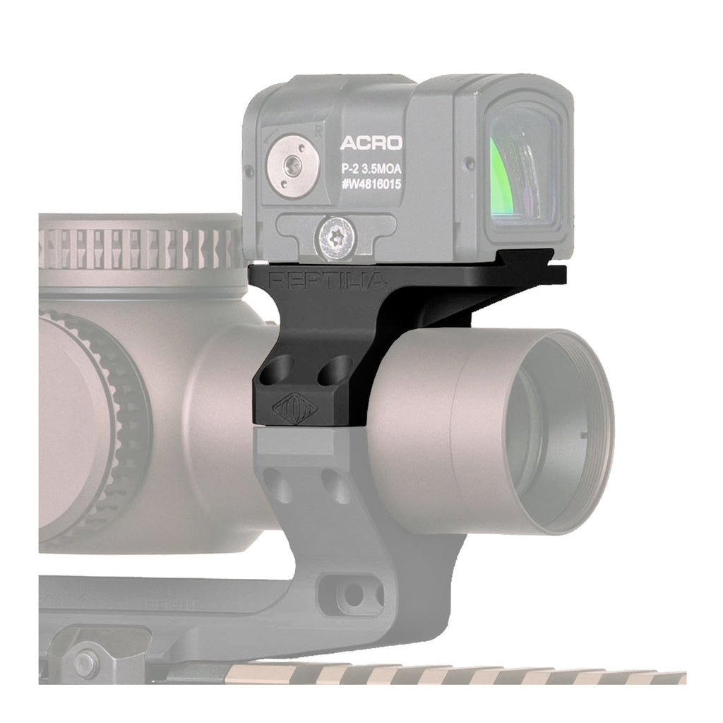 Reptilia AUS 34mm 39mm Mount Hardcoat Anodized (Black) Bundle with ROF-90 ACRO & Bubble Level