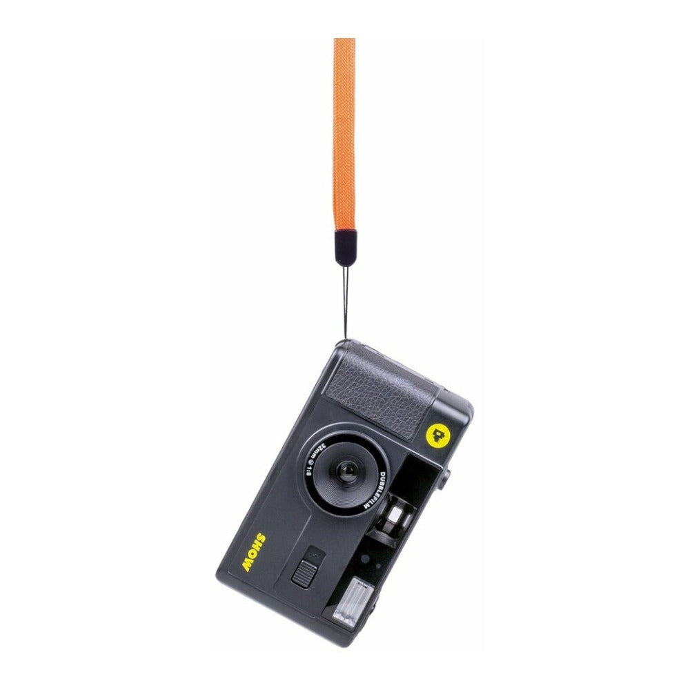 dubblefilm SHOW Reusable 35mm Film Camera with Flash (Black)